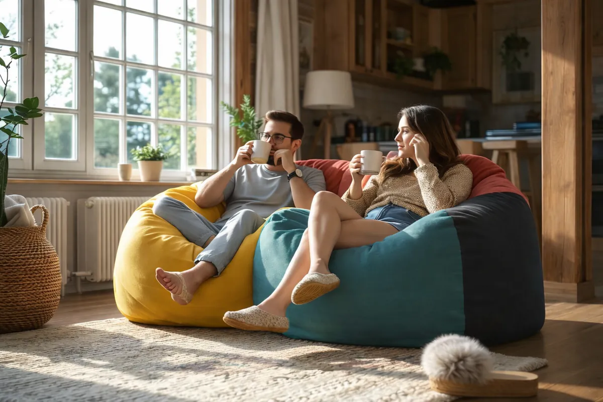 Pouf Multicolore 3